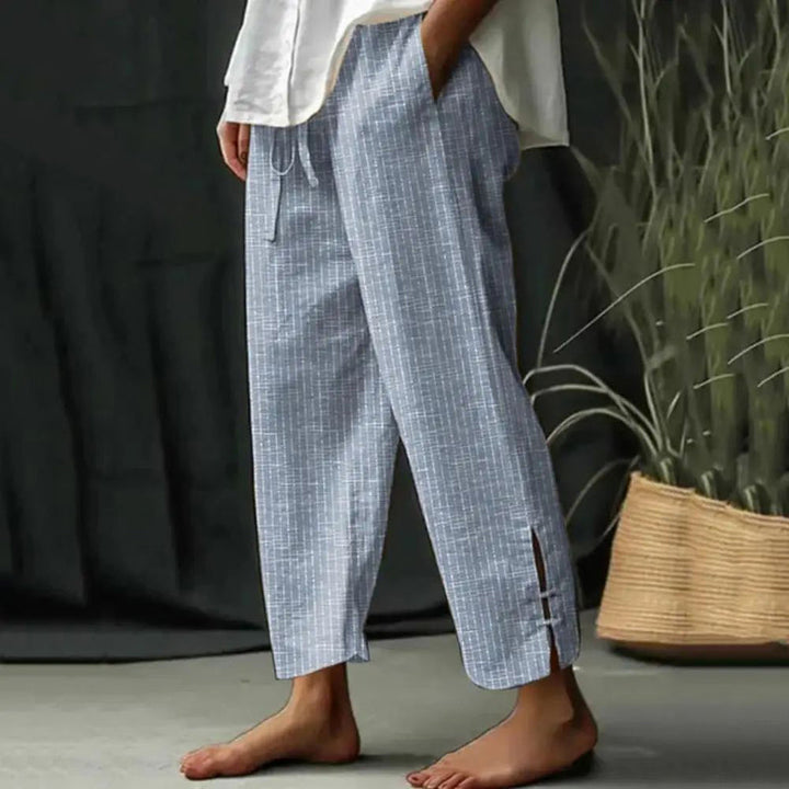 Fioravelle - Pantalon texturé coupe ample
