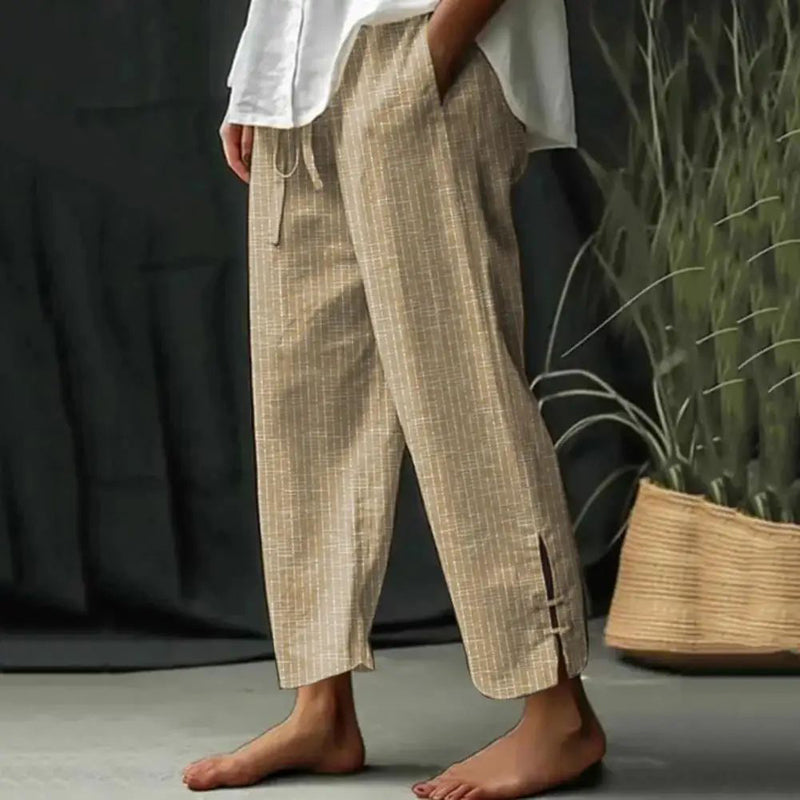 Fioravelle - Pantalon texturé coupe ample