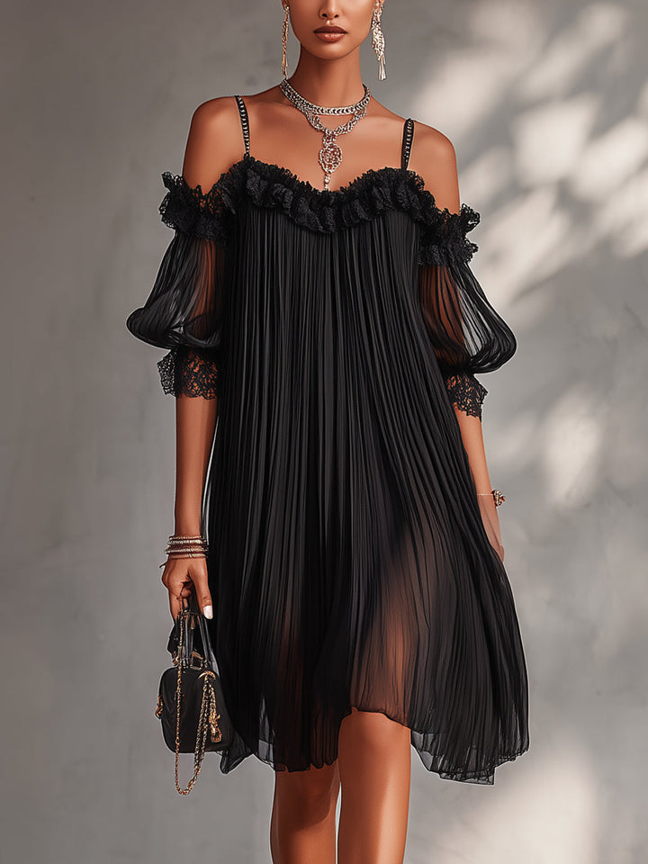 Leorina - Mini-robe élégante à bretelles