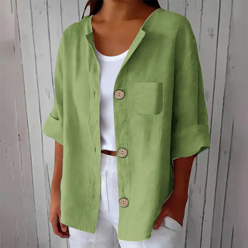 Azelia - Chemise d'été décontractée au toucher doux