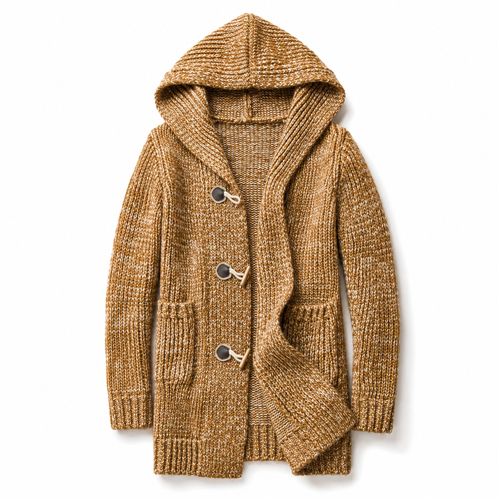 Raevan - Cardigan à capuche doux au toucher