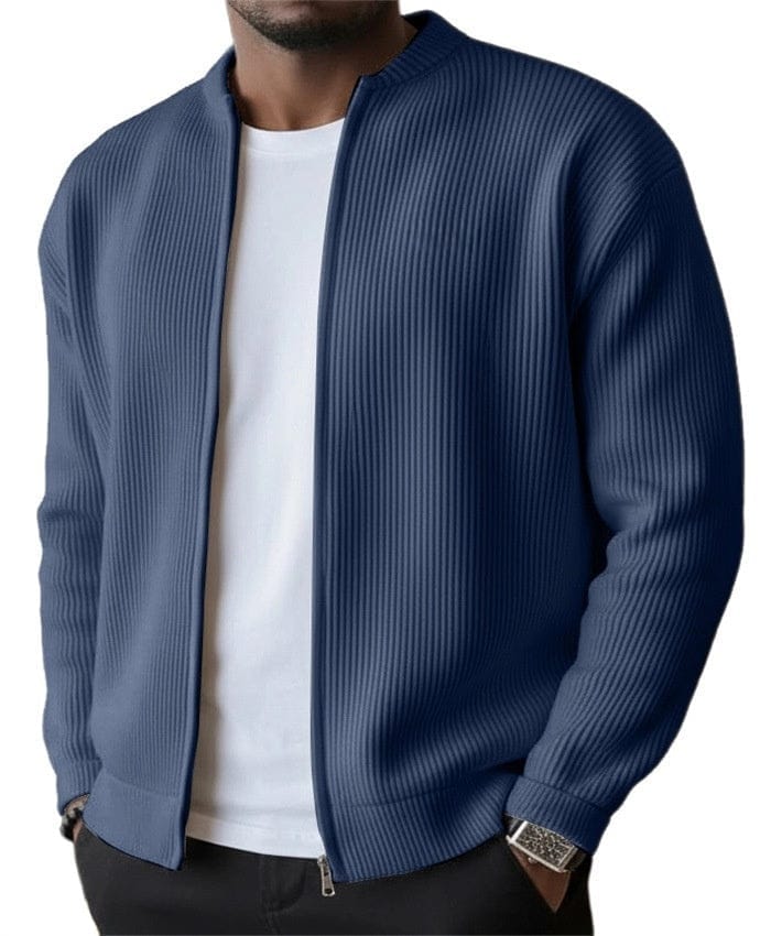 Foster - Cardigan zippé côtelé