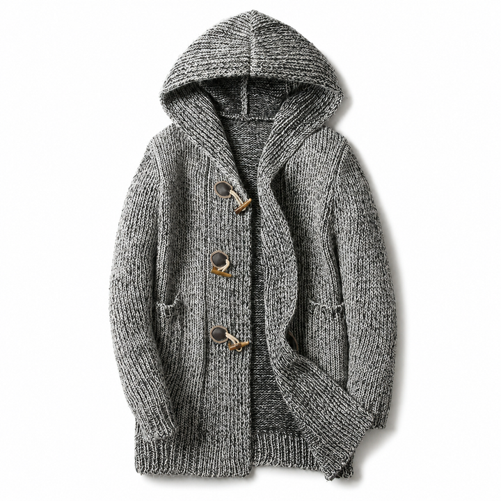 Raevan - Cardigan à capuche doux au toucher