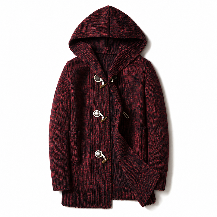 Raevan - Cardigan à capuche doux au toucher