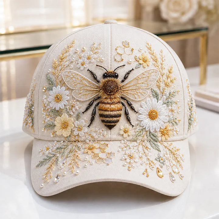 Arlena - Casquette à motif équestre avec détail floral