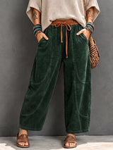 Branka - Pantalon sarouel texturé