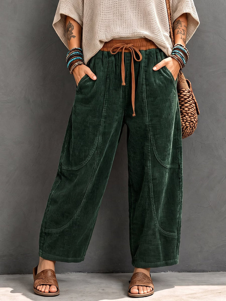 Branka - Pantalon sarouel texturé
