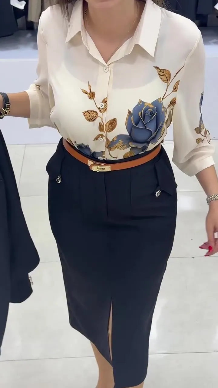 Xavina - Tailleur jupe sur-mesure