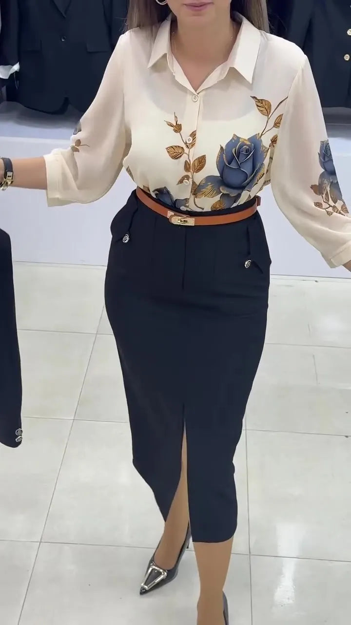 Xavina - Tailleur jupe sur-mesure