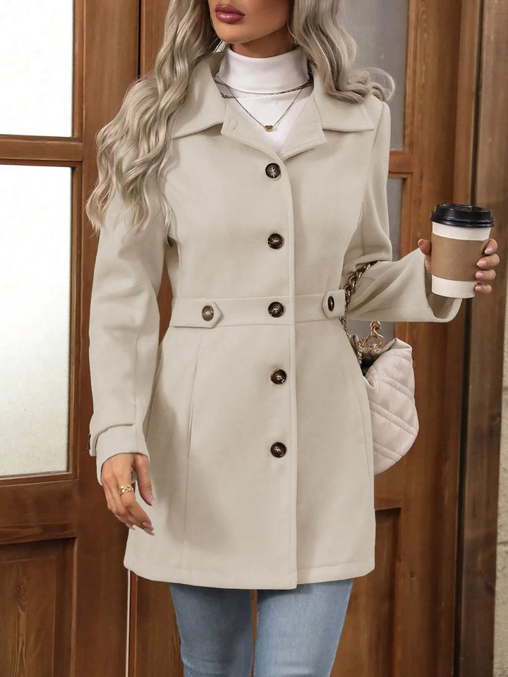 Bellona - Manteau de ville ceinturé sur-mesure