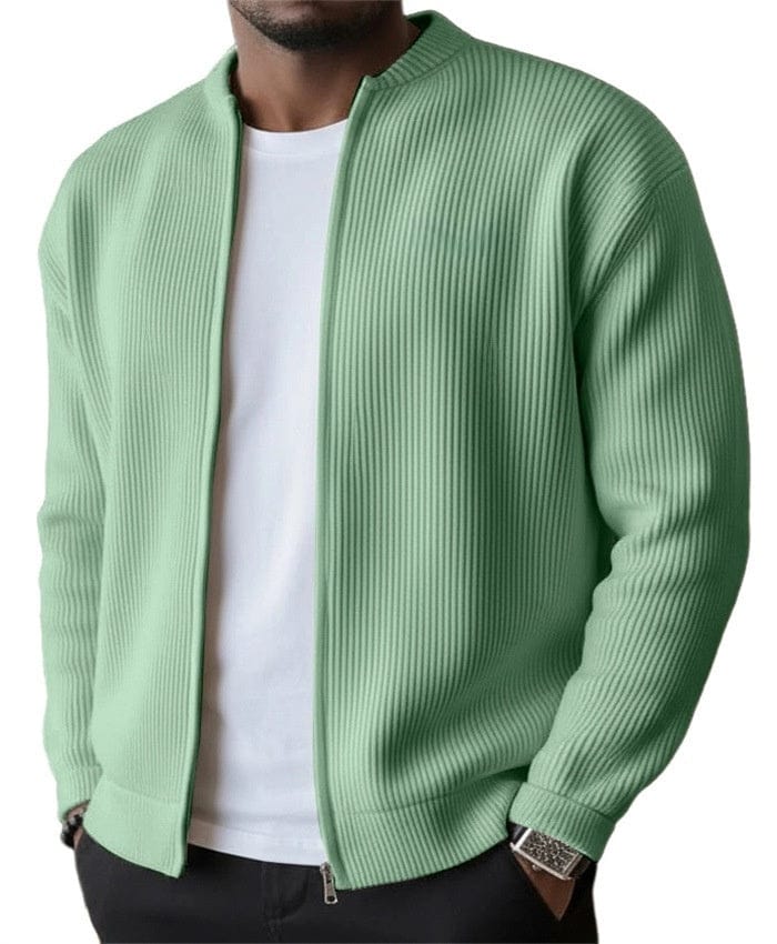 Foster - Cardigan zippé côtelé