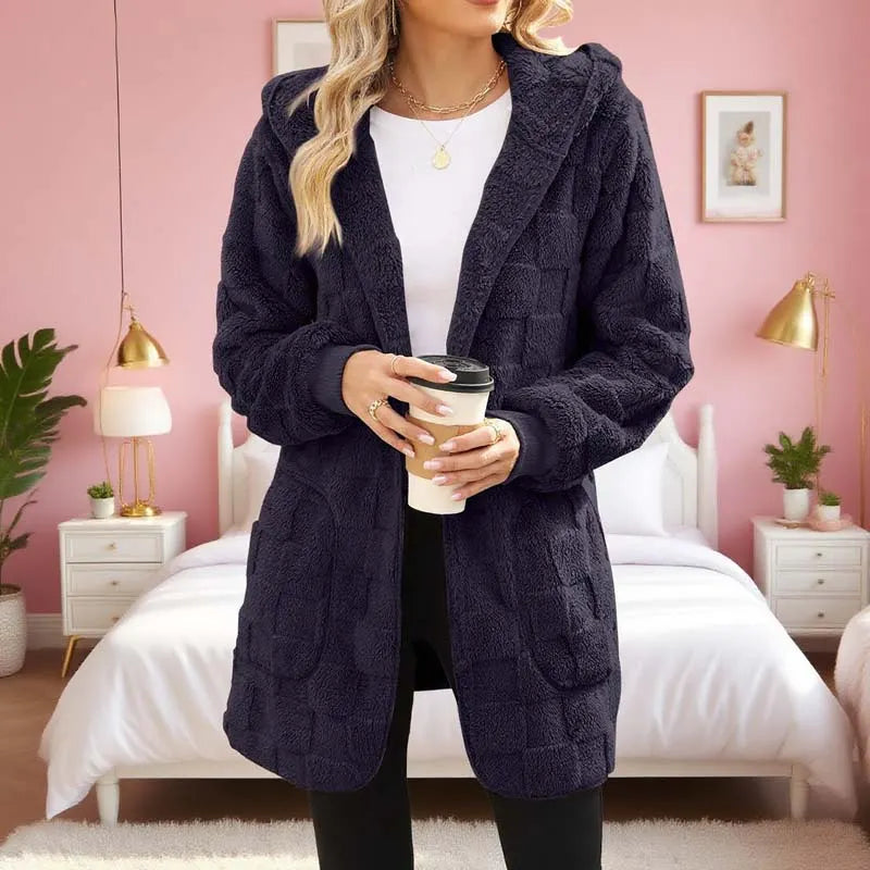 Zinnabelle - Cardigan à capuche effet peluche