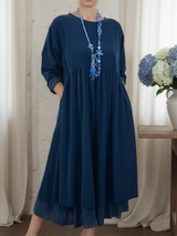 Agatha - Robe midi trapèze au toucher doux