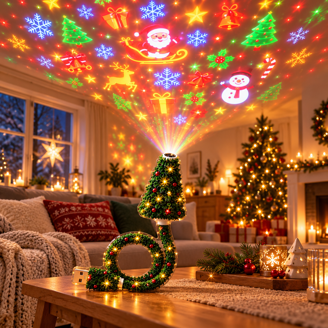 Festelle - Projecteur LED pour arbre de Noël