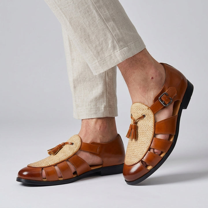 Annelina - Sandale artisanale à bout fermé