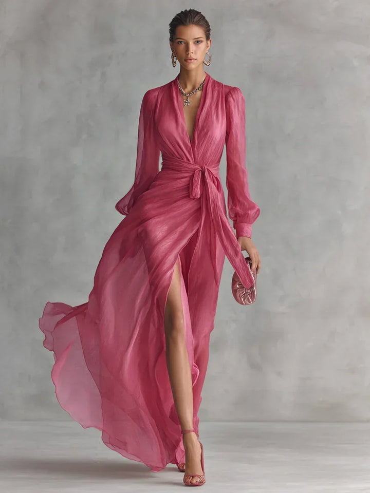 Caelissea - Robe longue lustrée
