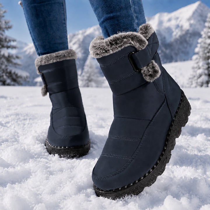 Adina - Bottines d'hiver à revers en peluche