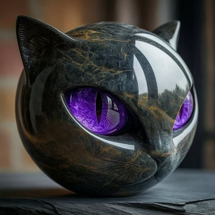 Bellanora - Ornement sculptural tête de chat