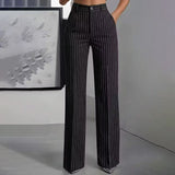 Blyss - Pantalon large à rayures élégantes