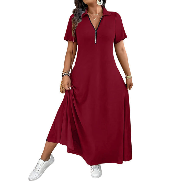 Primelle - Robe longue à col zippé, au toucher doux
