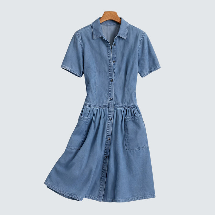 Brenna - Robe drapée légère