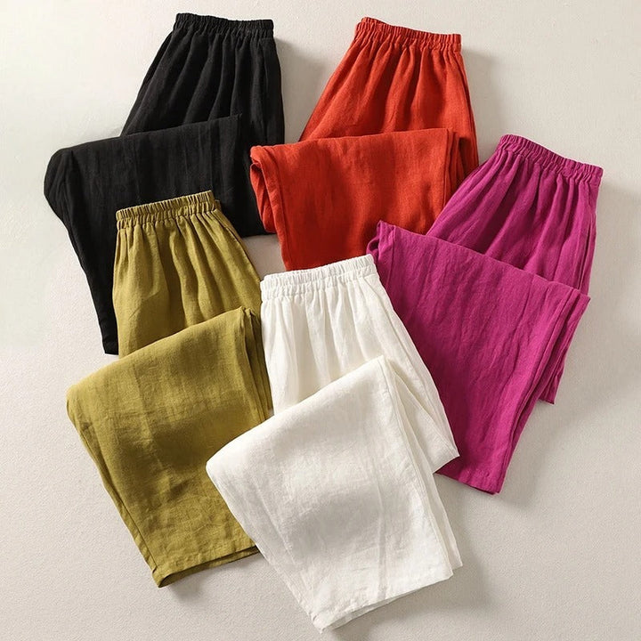 Giselora - Pantalon fluide en lin