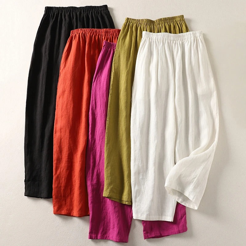 Giselora - Pantalon fluide en lin