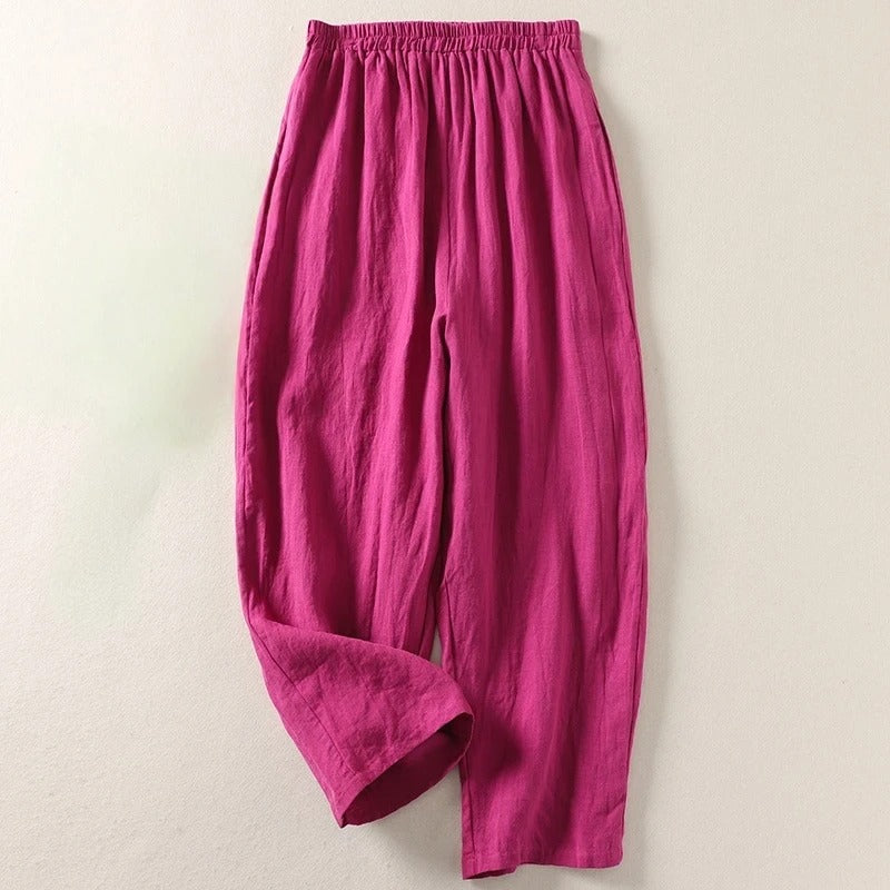Giselora - Pantalon fluide en lin