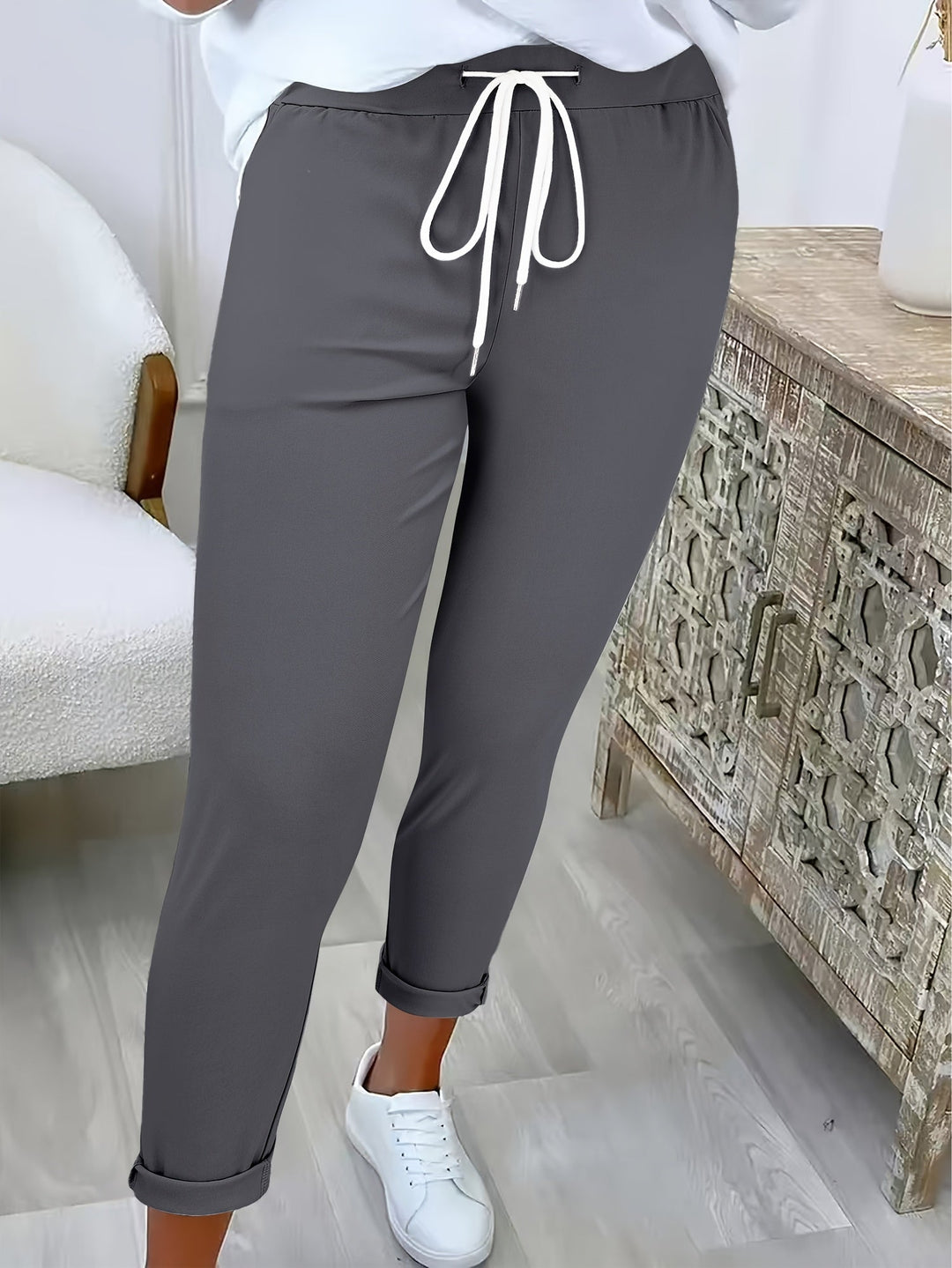 Tansy - Pantalon ajusté stretch à cordon de serrage