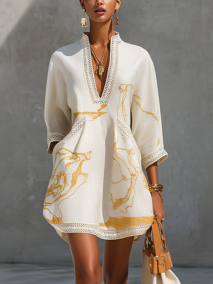 Isalyn - Robe mini au toucher doux