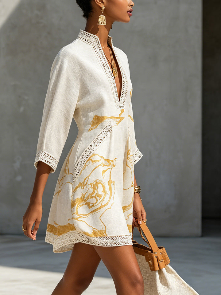 Isalyn - Robe mini au toucher doux