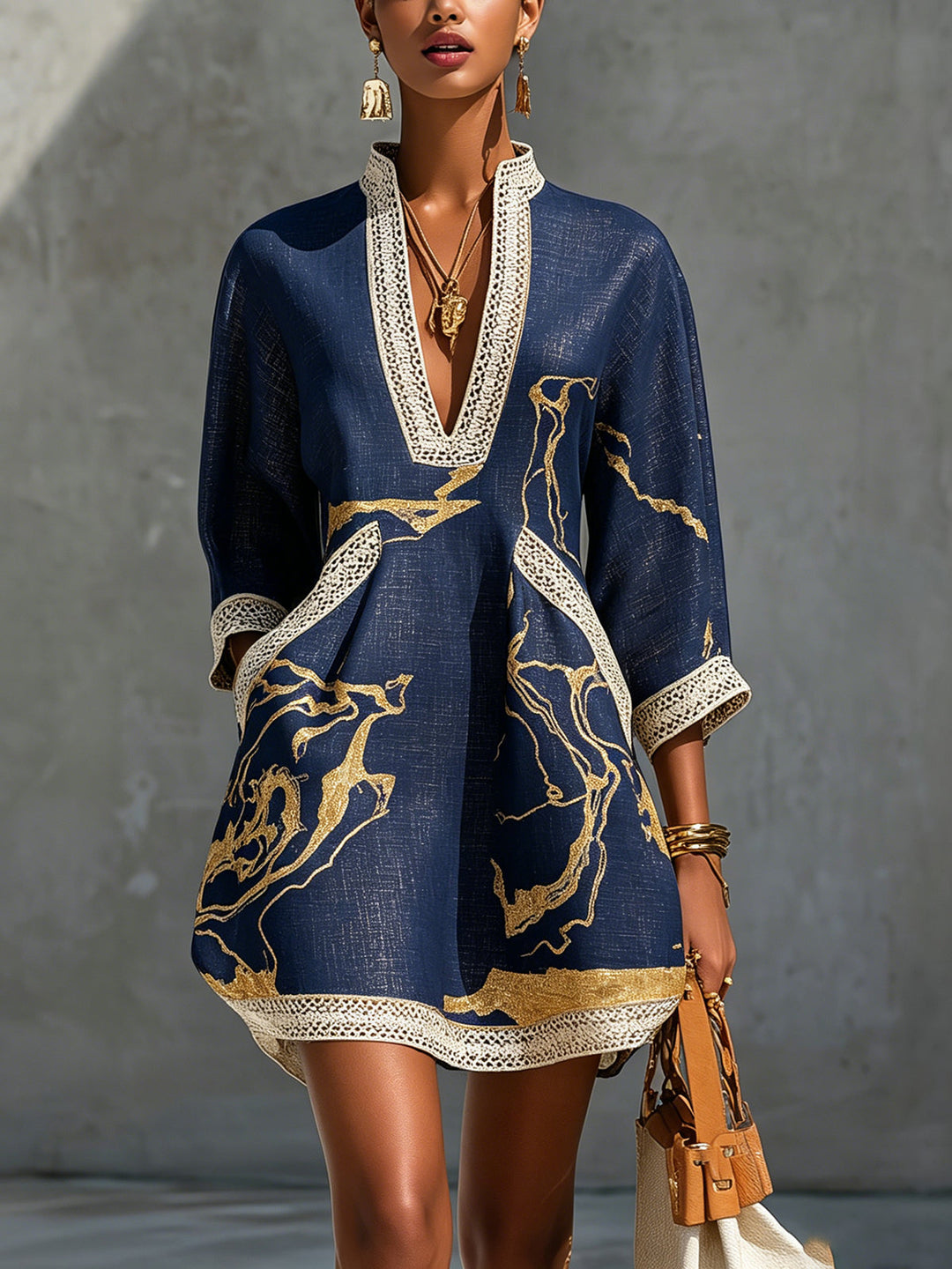 Isalyn - Robe mini au toucher doux