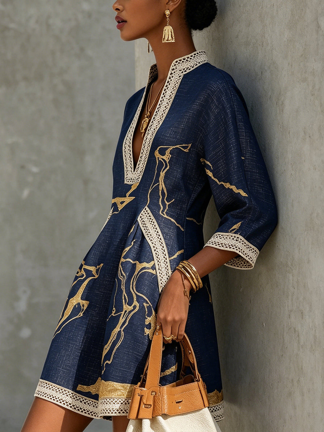 Isalyn - Robe mini au toucher doux