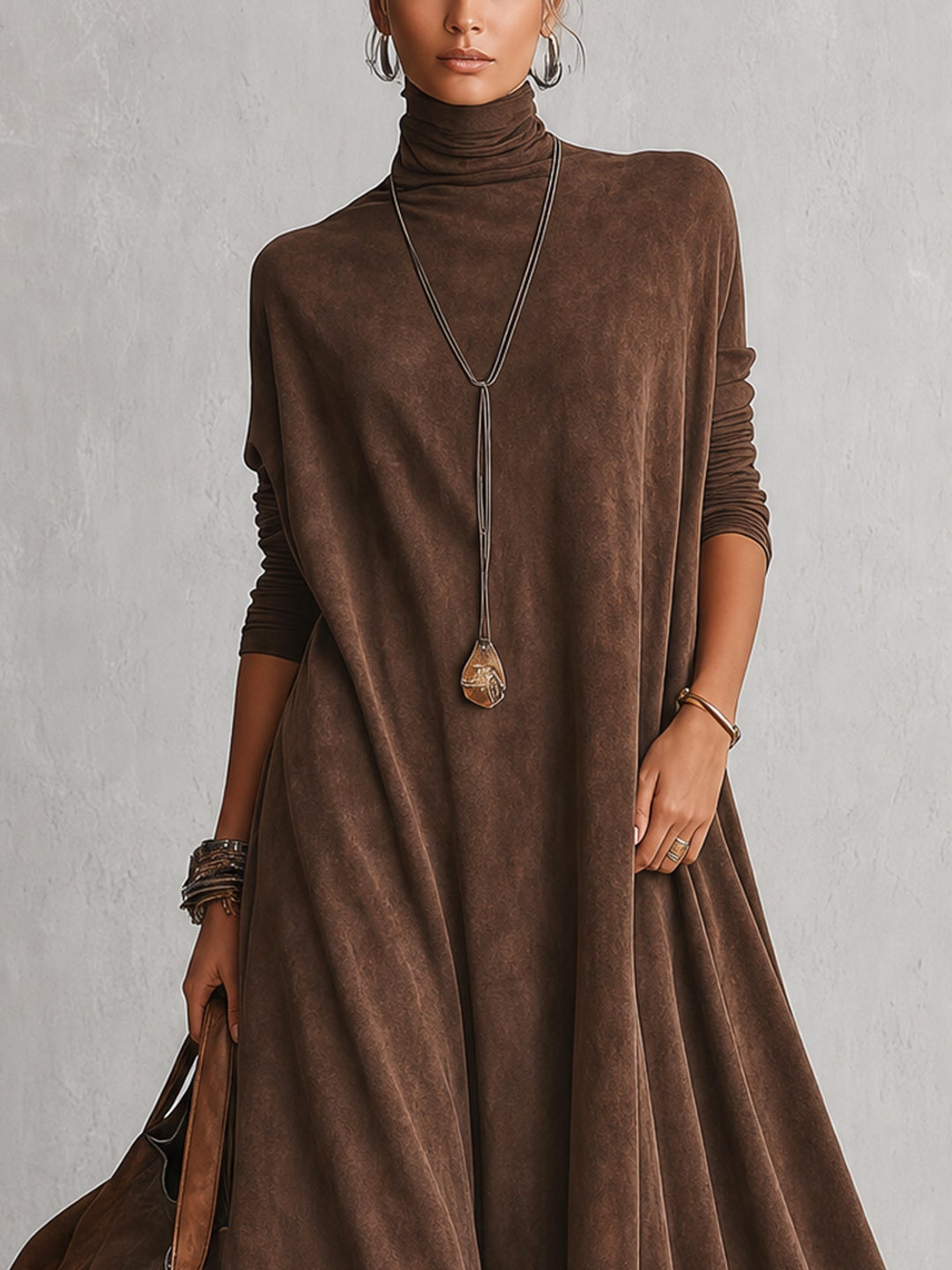 Gretta - Robe longue aux délicats détails en dentelle