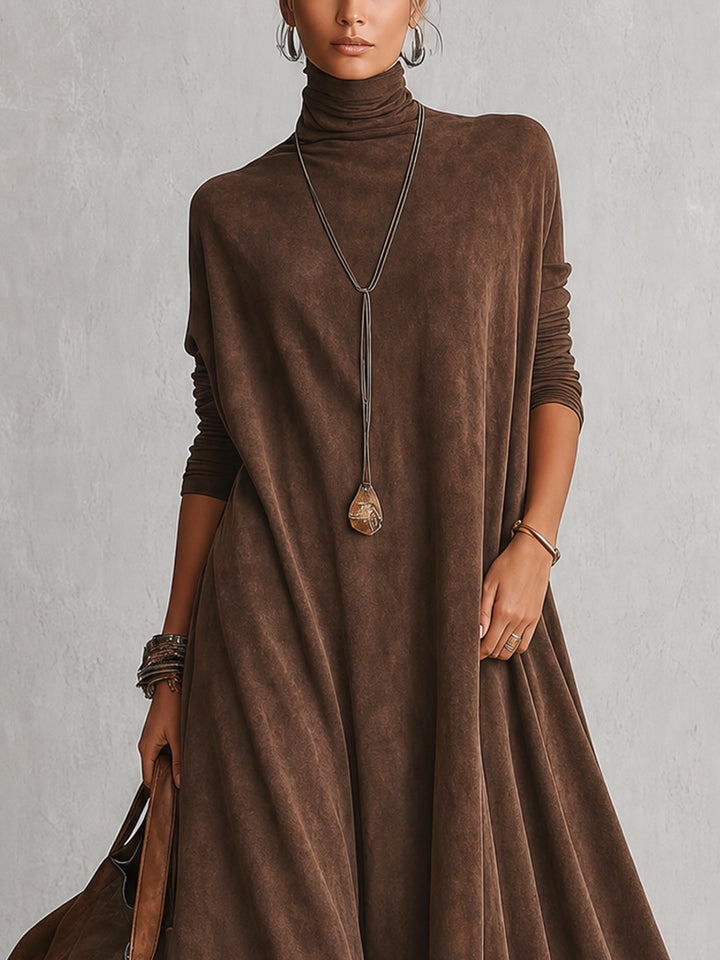 Maelis - Robe longue en velours avec dentelle