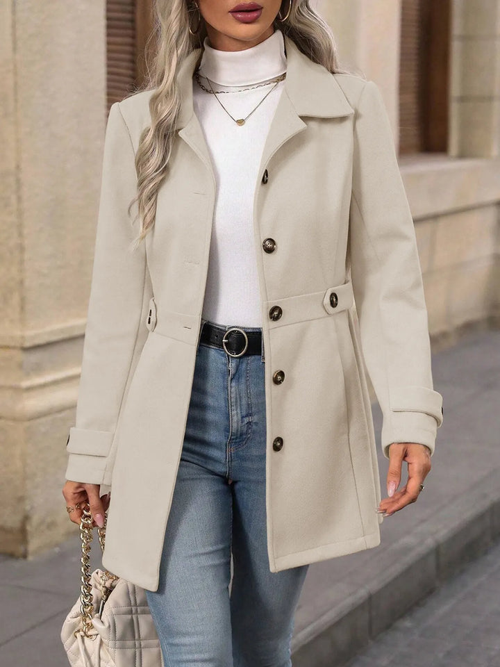 Bellona - Manteau de ville ceinturé sur-mesure