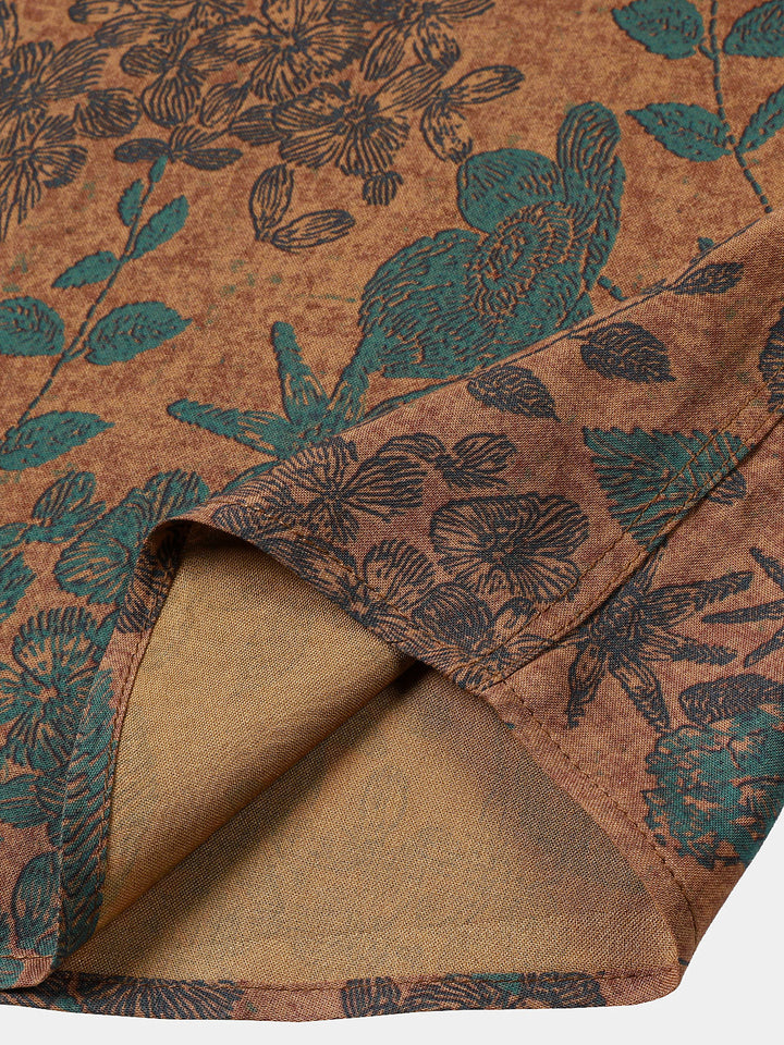 Leoric - Chemise manches courtes légère à motif fleuri