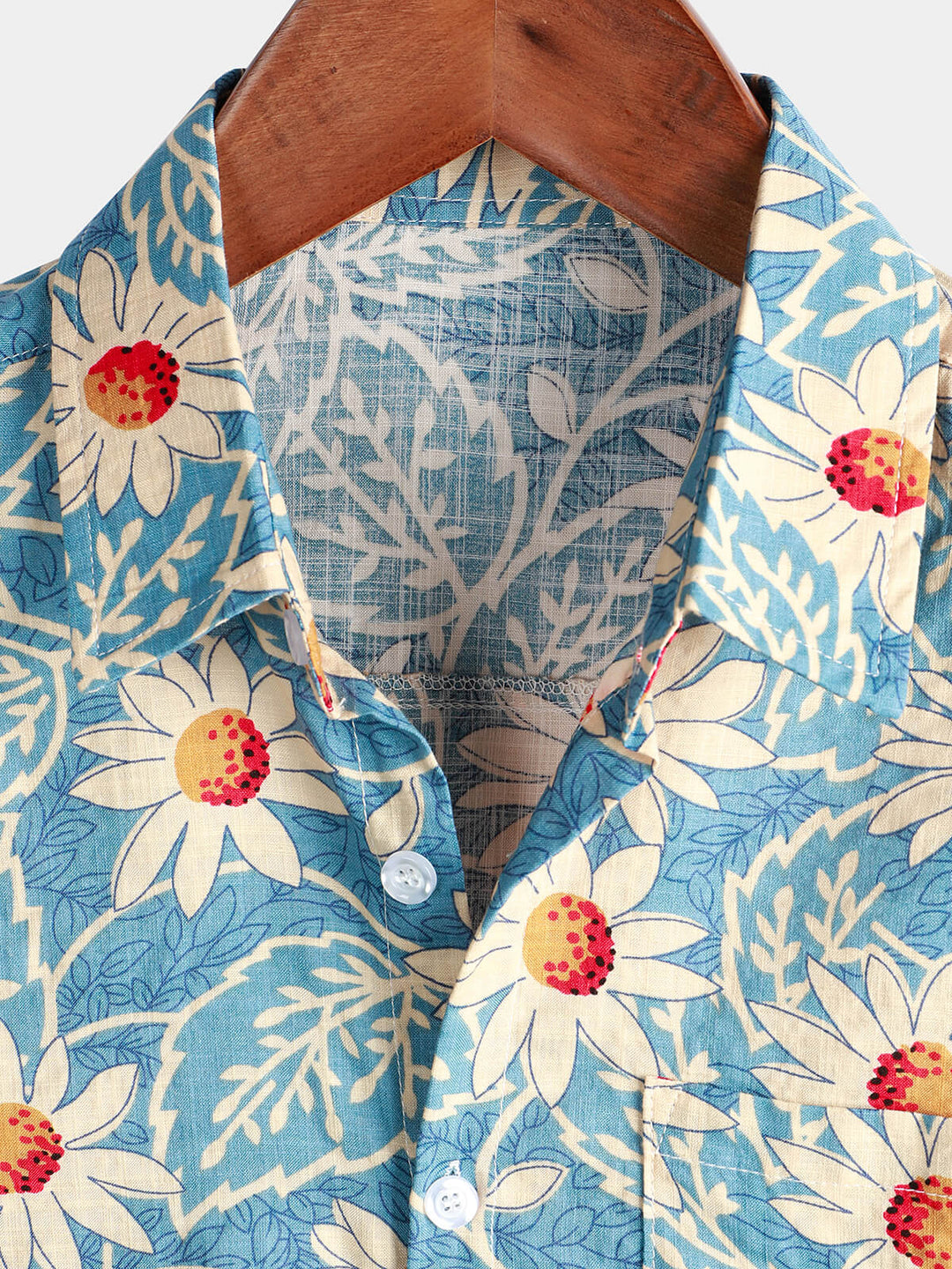 Leoric - Chemise manches courtes légère à motif fleuri