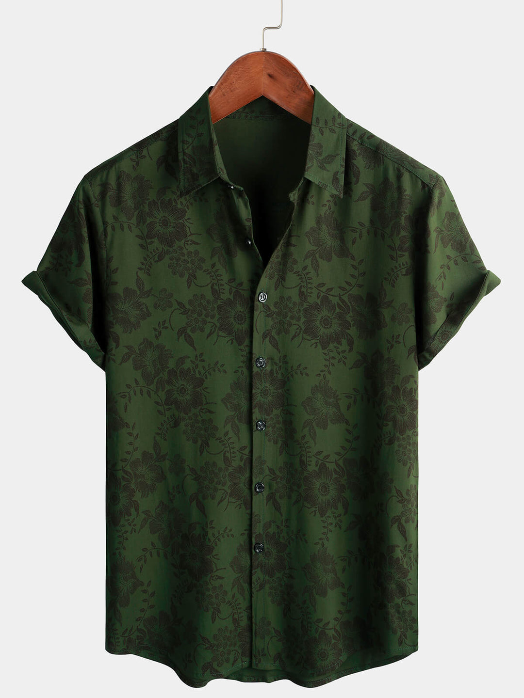 Leoric - Chemise manches courtes légère à motif fleuri
