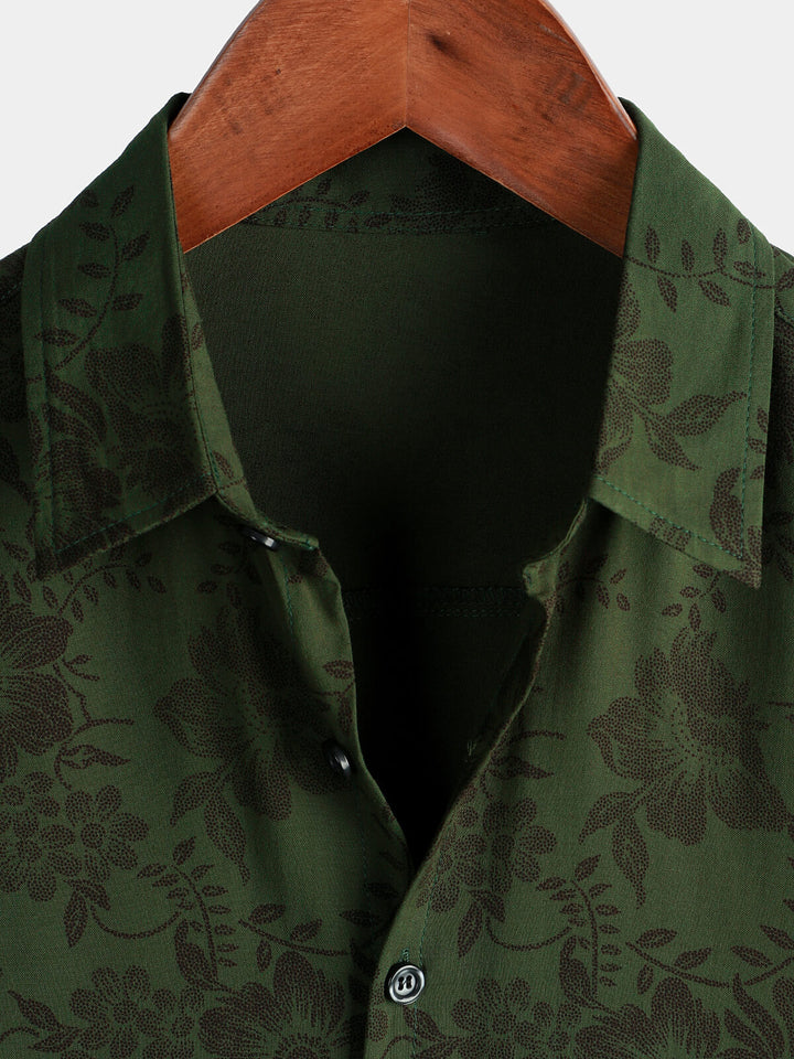 Leoric - Chemise manches courtes légère à motif fleuri