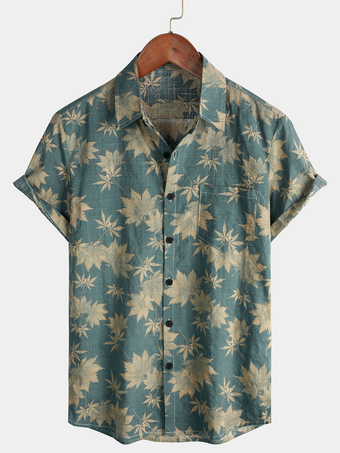 Leoric - Chemise manches courtes légère à motif fleuri