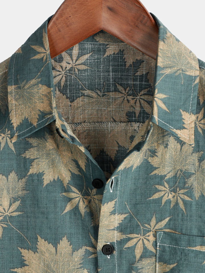 Leoric - Chemise manches courtes légère à motif fleuri