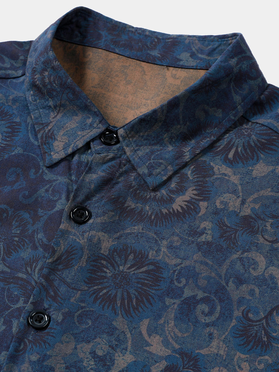 Leoric - Chemise manches courtes légère à motif fleuri