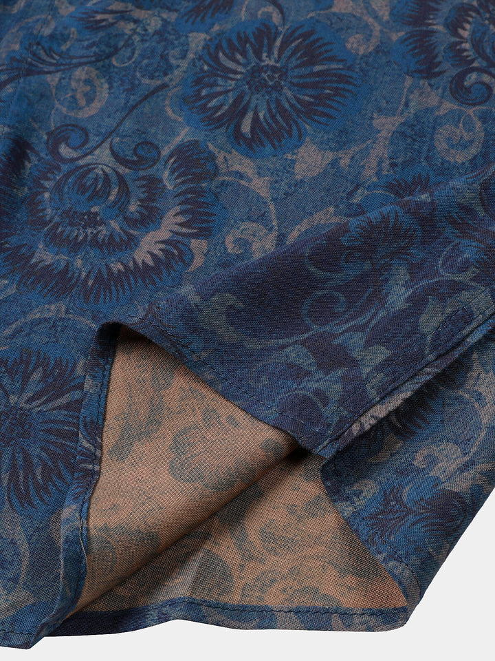 Leoric - Chemise manches courtes légère à motif fleuri