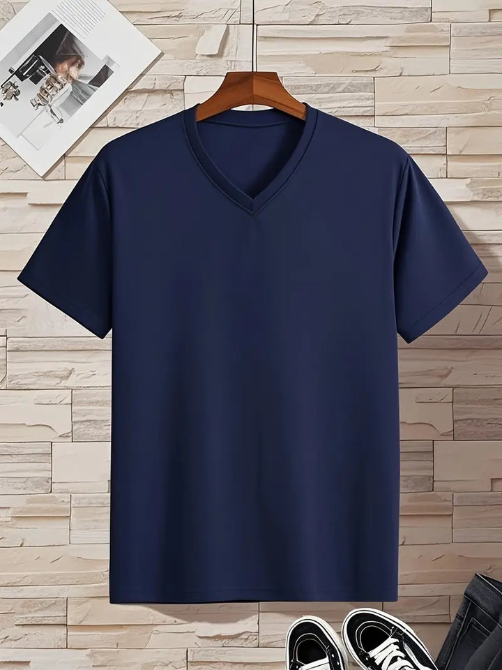 Trevor - T-shirt col V doux au toucher