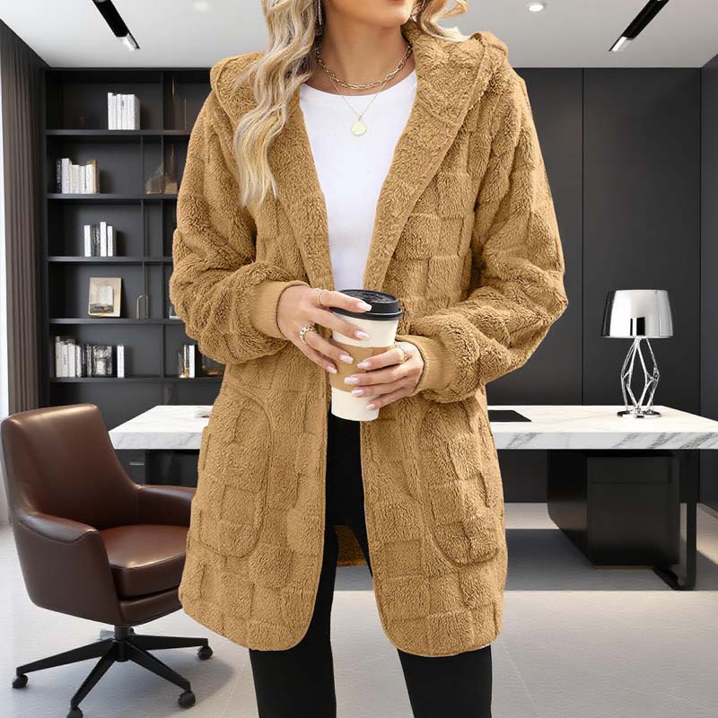 Zinnabelle - Cardigan à capuche effet peluche
