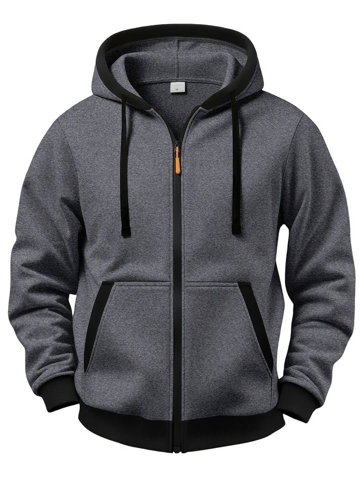 Brenner - Veste à capuche zippée au toucher doux