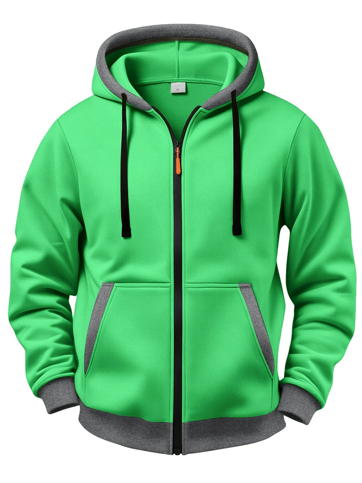 Brenner - Veste à capuche zippée au toucher doux