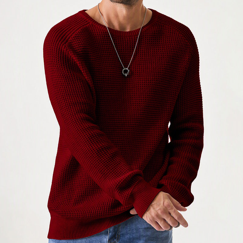 Isric - Pull col rond en maille texturée