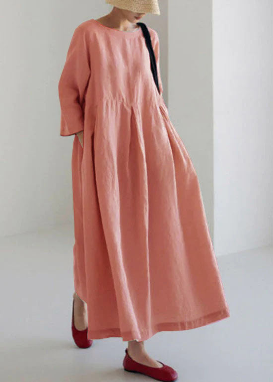 Olive - Robe patchwork aérée